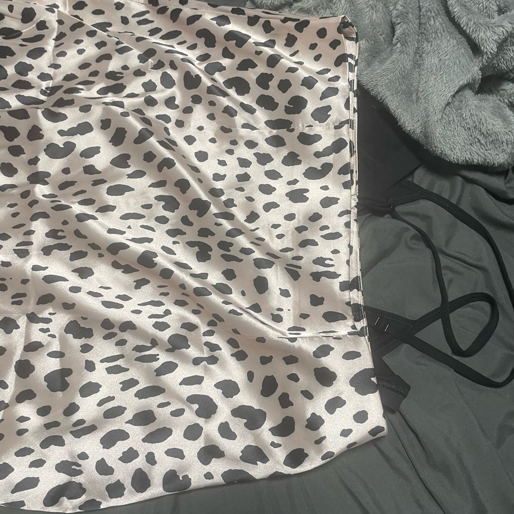 SHEIN Black and White A-Line Skirt